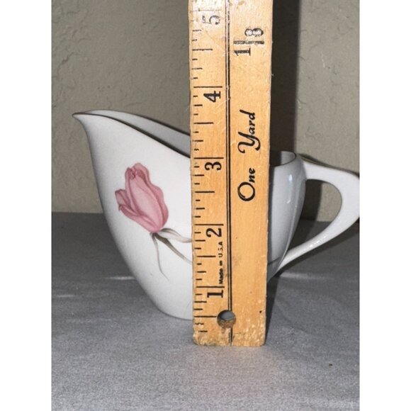 Vintage Sango Nancy Creamer Pitcher Fine China Pink Floral Design - Picture 3 of 4